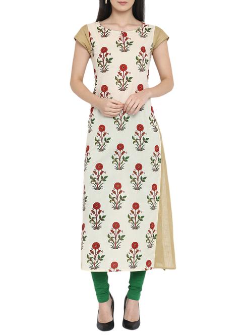 printed straight kurta - 15727331 - Very Small Image - 1