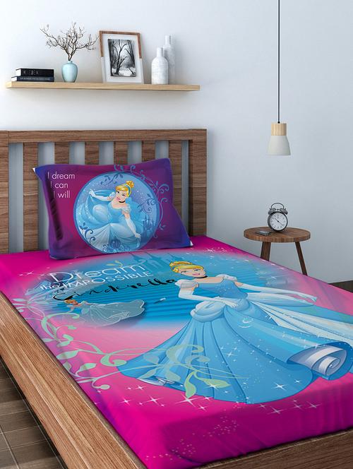 disney athom trendz princess digital single bedsheet (147x 223 cm) - 15728905 - Very Small Image - 1