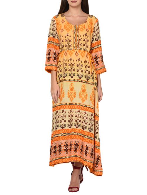 printed a-line kurta - 15729542 - Very Small Image - 1