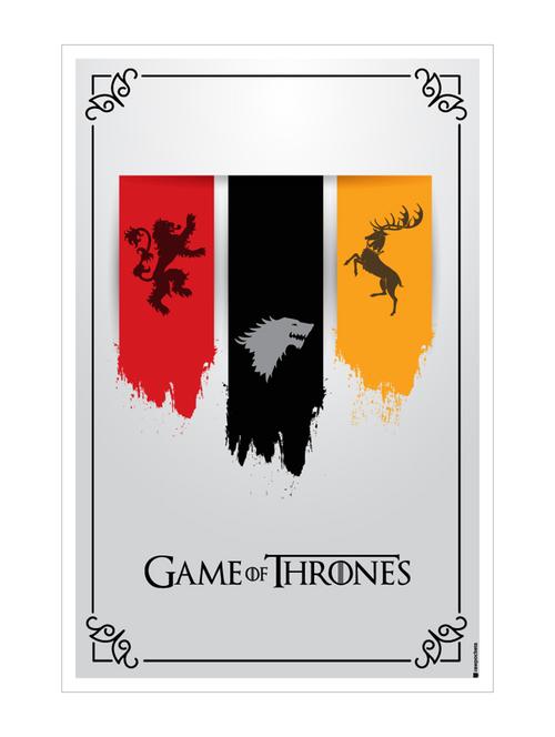 rawpockets"game of thrones - 3 houses"wall posters (paperboard,33cmx48cm) - 15731927 - Very Small Image - 1