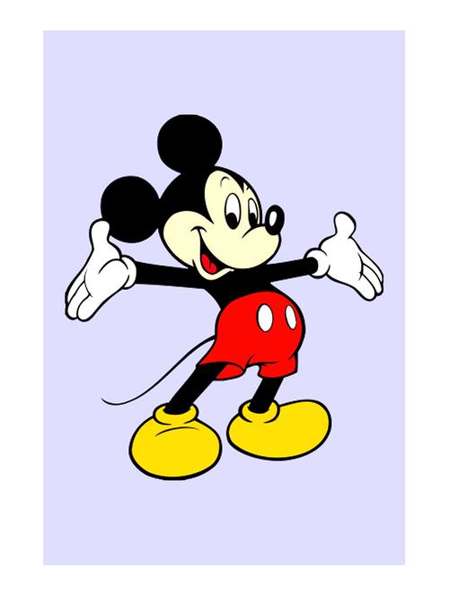 rawpockets"mickey mouse"wall posters (paperboard,33cmx48cm) - 15731974 - Very Small Image - 1
