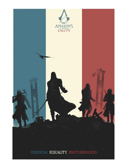 rawpockets"assasin's creed unity"wall posters (paperboard,33cmx48cm) - 15732087 - Very Small Image - 1