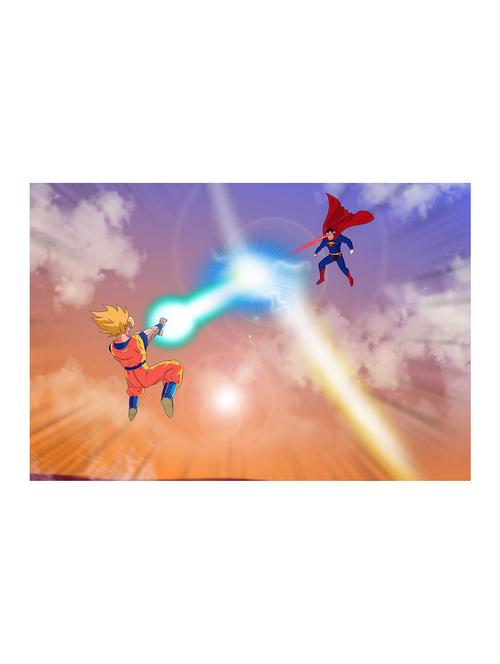 rawpockets"goku vs superman"wall posters (paperboard,33cmx48cm) - 15732144 - Very Small Image - 1