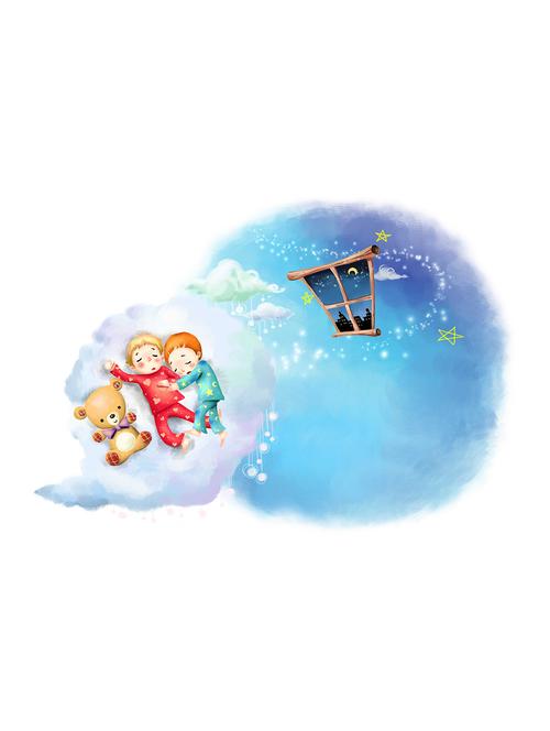 rawpockets"kids sleep on clouds"wall posters (paperboard,33cmx48cm) - 15732160 - Very Small Image - 1