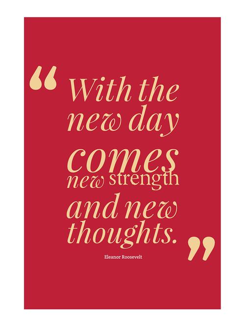 rawpockets"new day new strength"wall posters (paperboard,33cmx48cm) - 15732277 - Very Small Image - 1