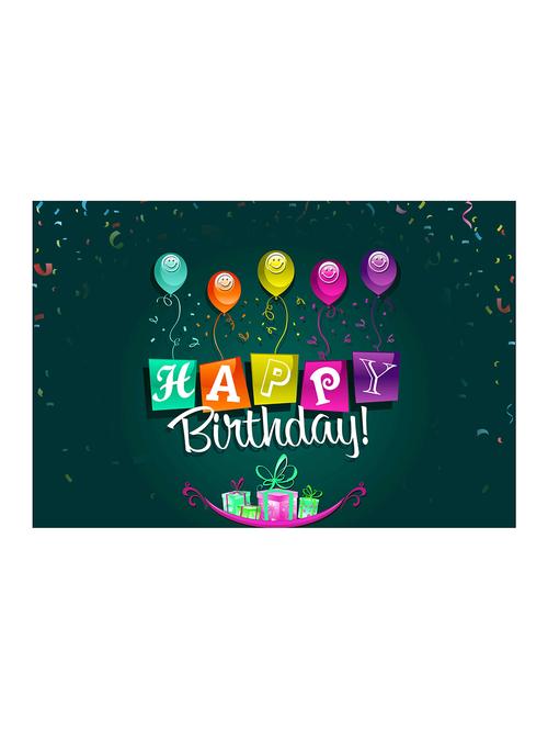 rawpockets"happy birthday balloons"wall posters (paperboard,33cmx48cm) - 15732433 - Very Small Image - 1