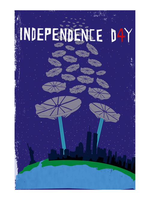 rawpockets"independence day"wall posters (paperboard,33cmx48cm) - 15732451 - Very Small Image - 1