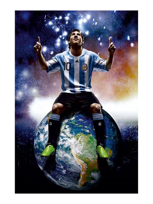 rawpockets"lionel messi"wall posters (paperboard,33cmx48cm) - 15732453 - Very Small Image - 1