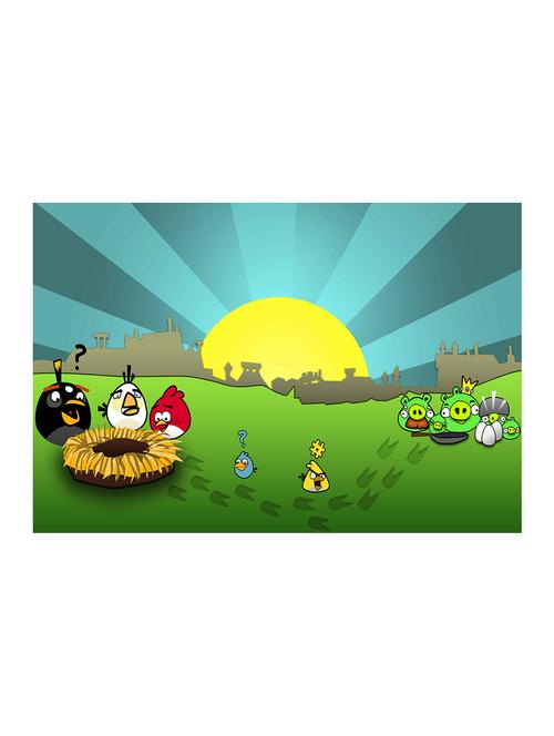 rawpockets"angry bird wallpaper"wall posters (paperboard,33cmx48cm) - 15732505 - Very Small Image - 1