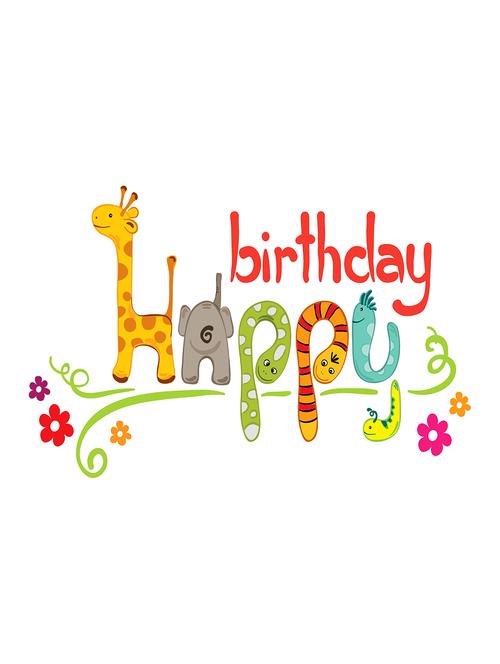 rawpockets"birthday happy wallpaper"wall posters (paperboard,33cmx48cm) - 15732532 - Very Small Image - 1