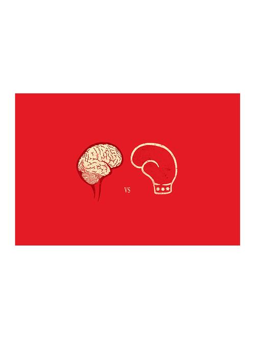rawpockets"brain vs boxing"wall posters (paperboard,33cmx48cm) - 15732540 - Very Small Image - 1