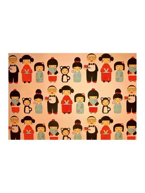 rawpockets"chinese doll wallpaper"wall posters (paperboard,33cmx48cm) - 15732554 - Very Small Image - 1