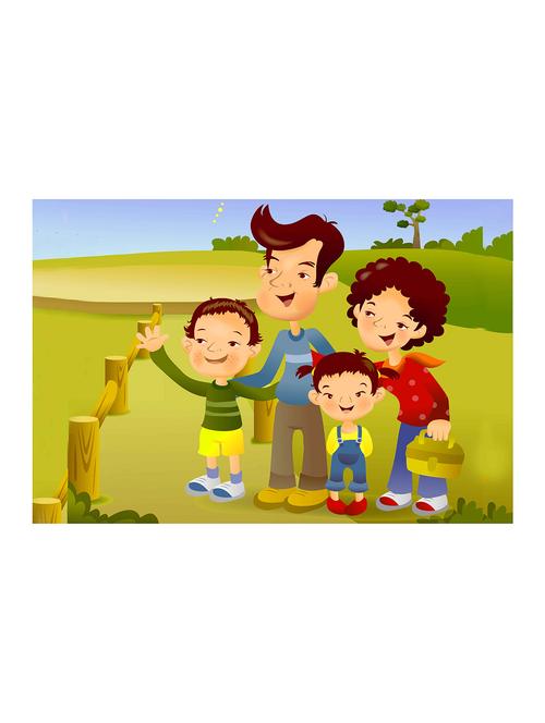 rawpockets"colorful family wallpaper"wall posters (paperboard,33cmx48cm) - 15732566 - Very Small Image - 1
