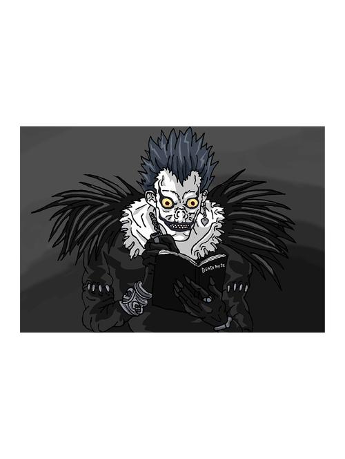 rawpockets"death note bw wallpaper"wall posters (paperboard,33cmx48cm) - 15732585 - Very Small Image - 1