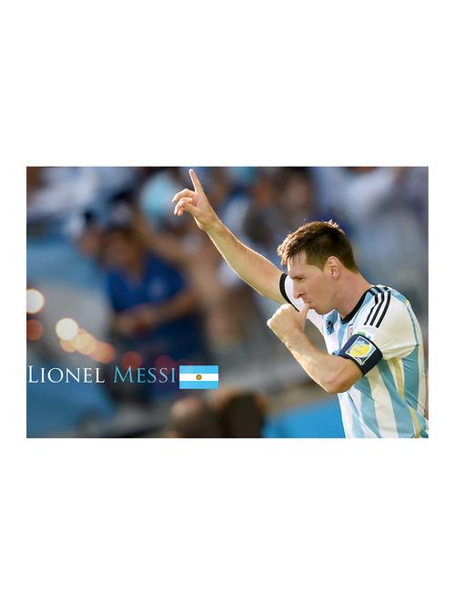 rawpockets"lionel messi wall"wall posters (paperboard,33cmx48cm) - 15732699 - Very Small Image - 1