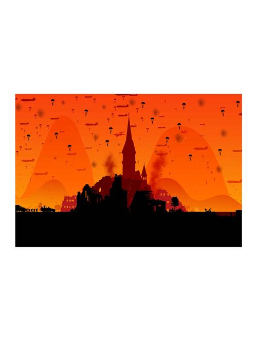 rawpockets"paratroopers"wall posters (paperboard,33cmx48cm) - 15732763 - Very Small Image - 1