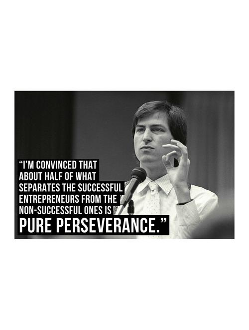 rawpockets"perseverance_steve jobs"wall posters (paperboard,33cmx48cm) - 15732770 - Very Small Image - 1