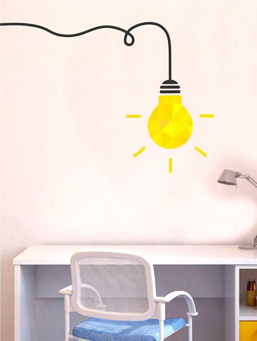 rawpockets wall decals ' enlighten lamp wall sticker '  wall stickers (pvc vinyl) multicolour - 15733323 - Very Small Image - 1