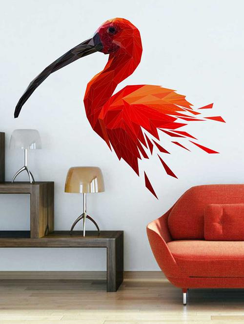 rawpockets wall decals ' diamond bird wall sticker '  wall stickers (pvc vinyl) multicolour - 15733339 - Very Small Image - 1