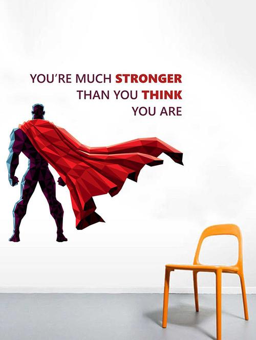 rawpockets wall decals ' be stronger  quote wall sticker '  wall stickers (pvc vinyl) multicolour - 15733361 - Very Small Image - 1