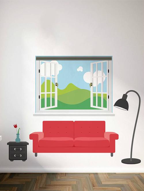 rawpockets wall decals ' living room set  '  wall stickers (pvc vinyl) multicolour - 15733552 - Very Small Image - 1
