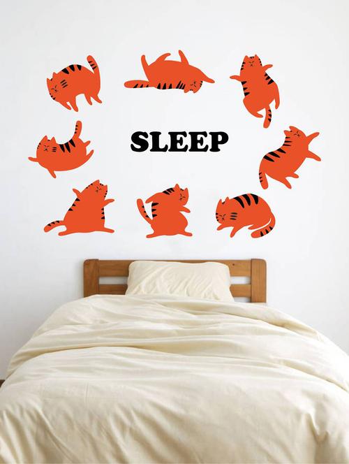 rawpockets wall decals ' sleep pattern '  wall stickers (pvc vinyl) multicolour - 15733557 - Very Small Image - 1