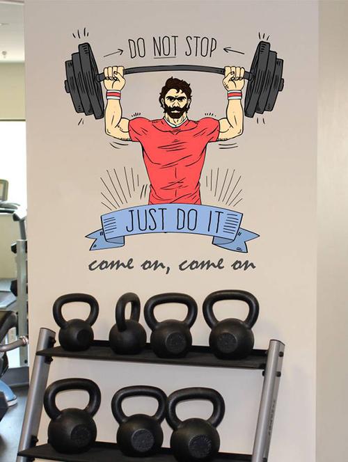 rawpockets wall decals ' just do it '  wall stickers (pvc vinyl) multicolour - 15733769 - Very Small Image - 1