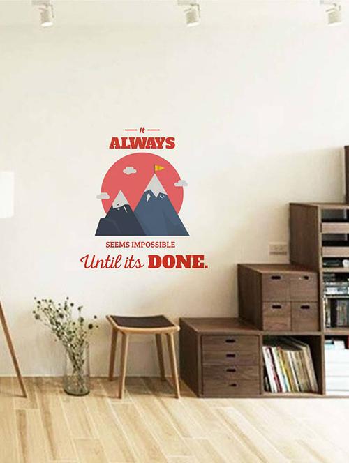 rawpockets wall decals ' inspiration quote '  wall stickers (pvc vinyl) multicolour - 15733780 - Very Small Image - 1