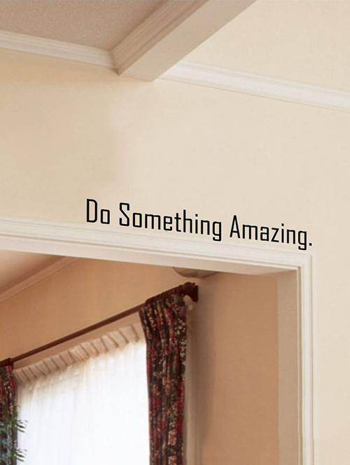 rawpockets wall decals ' do something amazing '  wall stickers (pvc vinyl) multicolour - 15733867 - Very Small Image - 1