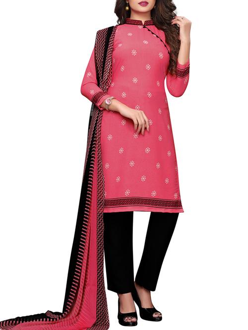 printed unstitched palazzo suit - 15734948 - Very Small Image - 1