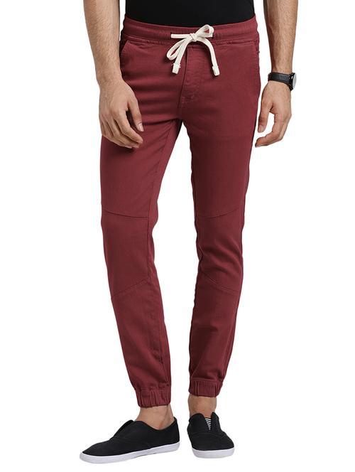 red cotton joggers - 15735661 - Very Small Image - 1