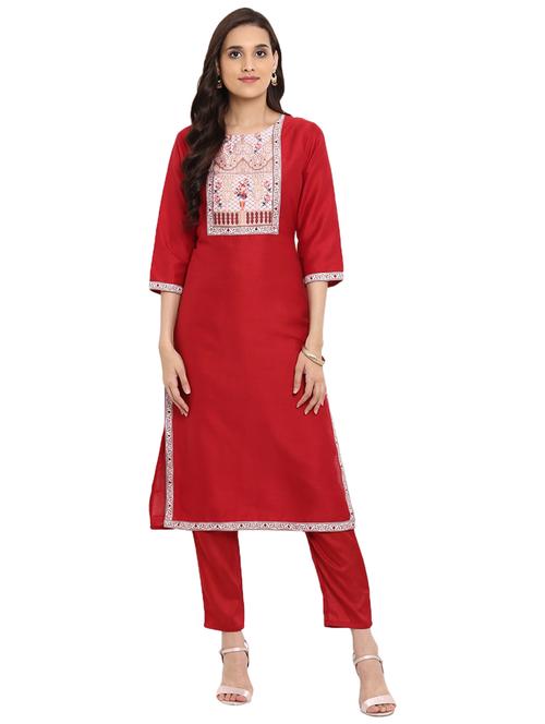 printed kurta with pant set - 15737629 - Very Small Image - 1