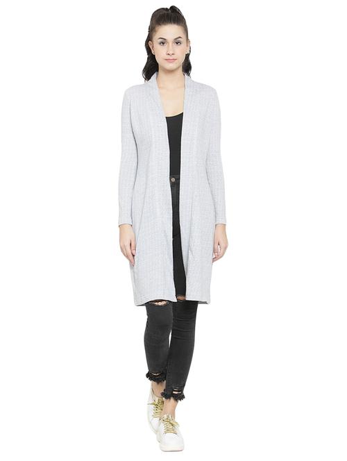 abalone grey knitted shrug - 15737896 - Very Small Image - 1