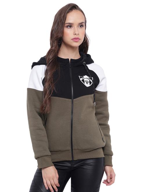 ribbed edge zip up sweatshirt - 15737933 - Very Small Image - 1