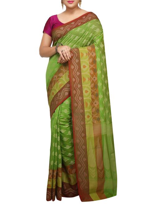 zari motif banarasi saree with blouse - 15737974 - Very Small Image - 1