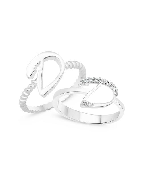 Silver Metal Finger Ring - 15738986 - Very Small Image - 1