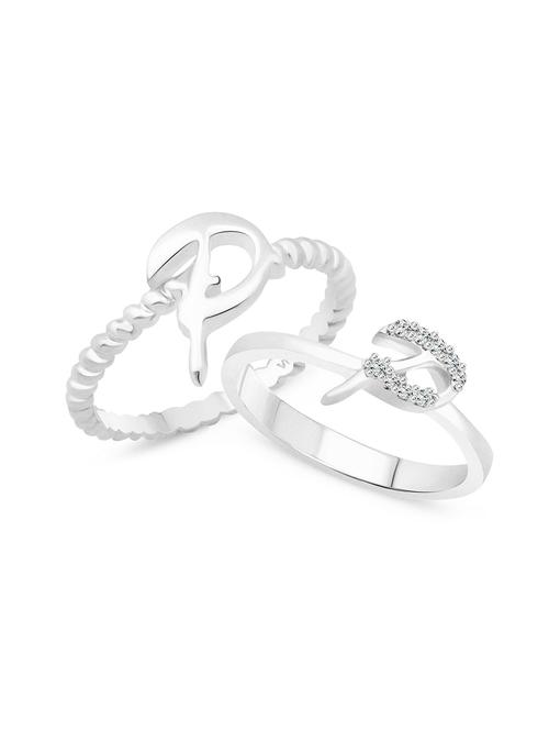 silver metal finger  ring - 15738990 - Very Small Image - 1