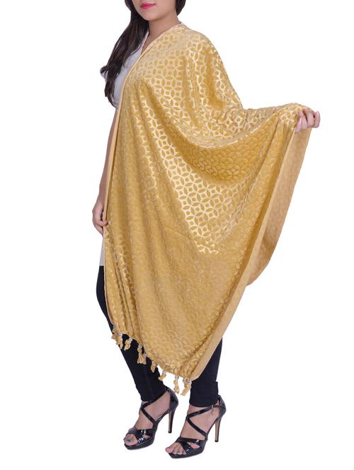 velvet self-design dupatta - 15739254 - Very Small Image - 1
