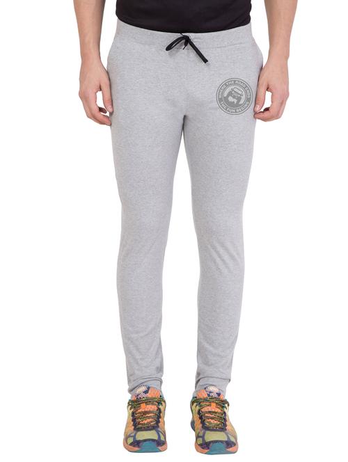 grey cotton full length track pant - 15739680 - Very Small Image - 1