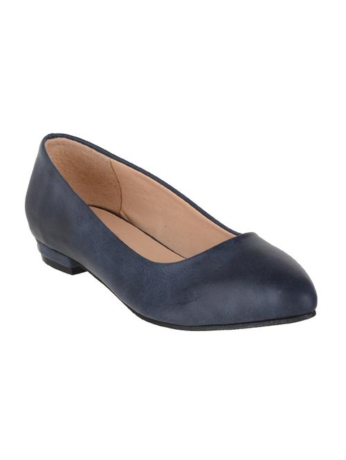 navy slip on ballerinas - 15740031 - Very Small Image - 1
