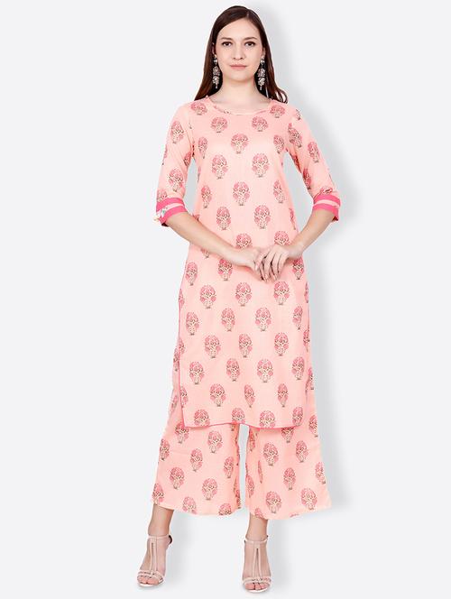 printed straight kurta - 15740513 - Very Small Image - 1