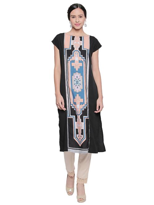 printed straight kurta - 15741242 - Very Small Image - 1