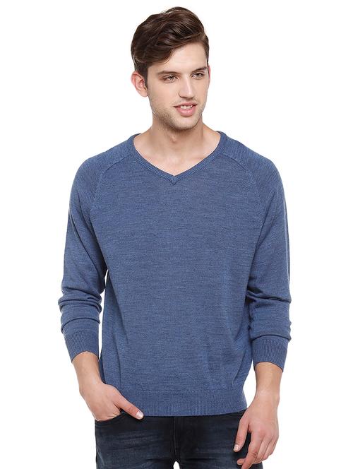 blue wool  sweatshirt - 15741522 - Very Small Image - 1
