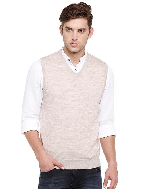 beige wool pullover - 15741526 - Very Small Image - 1