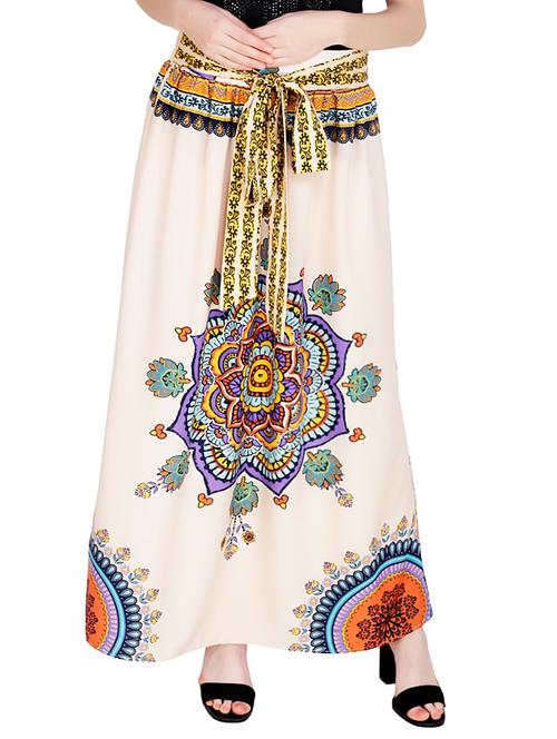 tie up detail a-line skirt - 15744262 - Very Small Image - 1