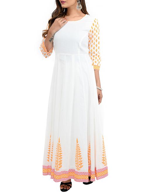 anarkali printed kurta - 15744471 - Very Small Image - 1