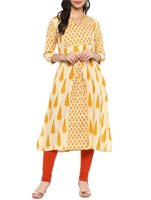 printed a-line kurta - 15745865 - Very Small Image - 1