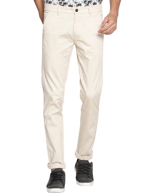 white cotton chinos - 15746098 - Very Small Image - 1