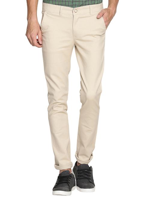 white cotton chinos - 15746106 - Very Small Image - 1