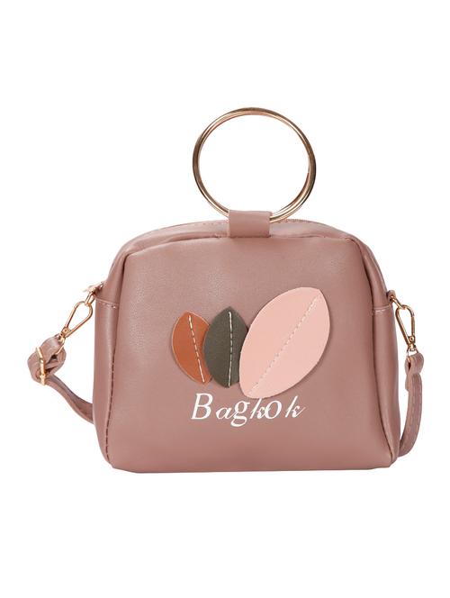 pink leatherette (pu) sling bag - 15746697 - Very Small Image - 1